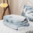 thumbnail image 5 of Erosebridal Ocean Animals Zipper Full Size Comforter Sets with Fitted Sheet and 2 Pillowcases,Watercolor Whale Coral Zipper Bedding Set For Boys,Reversible,4pcs, 5 of 7