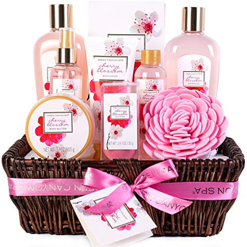 Green Canyon Spa Gift Baskets for Women Birthday Gift Sets 10 Pcs