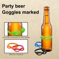 thumbnail image 4 of Beer Goggles Mark Silicone Beer Bottle Charm Beer Cider Soda Bottles Rubber Band Labels Party Favors, 4 of 7