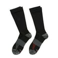 thumbnail image 3 of Hanes Men's Compression Crew Socks Black 6-12, 3 of 6