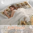 thumbnail image 5 of Leopard Sunflower Glass Bottle Bedding 3 Piece Duvet Cover Set Full Size, Brown Bow Rustic Soft Microfiber Comforter Cover with Zipper Closure & Pillowcases, Wrinkle & FadeResistant Quilt Cover, 5 of 9