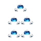 thumbnail image 1 of Sidaley Adhesivo Sin pegamento Material de primera Práctico para quitar Calcomanías de realidad virtual Prevención de polvo Pegatinas fuego azul 5piezas, 1 of 4