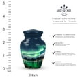 thumbnail image 2 of Aurora's Luminous Cascade Above Arctic Village - Compact Cremation Urn for Adult Female - Miniature Ash Keepsake - Durable Memorial for Women - Urns For Human Ashes Adult - 3 Inch, 1 Pc, 2 of 5