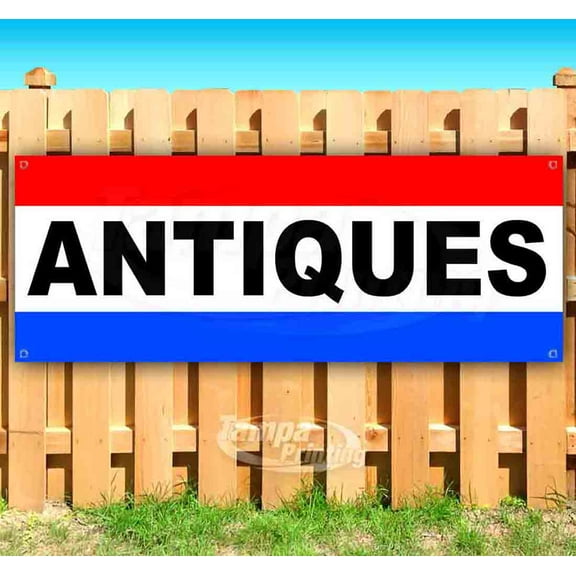 Antiques 13 oz Vinyl Banner With Metal Grommets