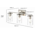 thumbnail image 3 of Millennium Lighting - Verlana - 3 Light Bath Vanity-9.88 Inches Tall and 22, 3 of 8