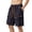 Black, variant on Men's Wide Drawstring Elastic Waist Leather Patch Multi Flap Pocket Cargo Shorts Soft Loose Fit Casual Short Pants Breathable Outdoor Daily Summer Walking Clothing Army Green L