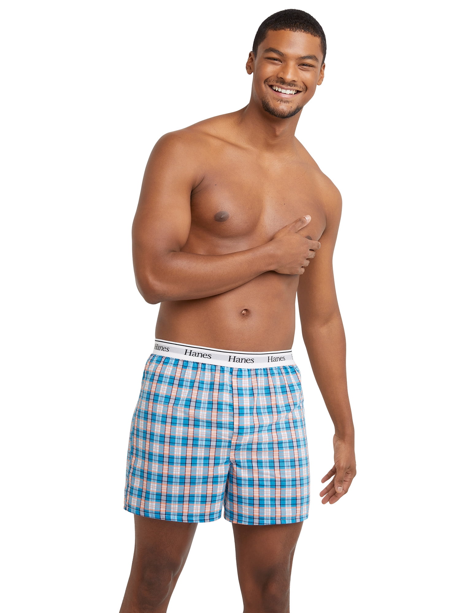 Hanes Originals Men's Moisture Wicking Boxer Shorts, 3-Pack