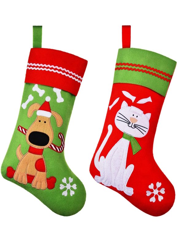 Dog Christmas Stockings in Indoor Christmas Decorations
