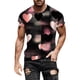 thumbnail image 4 of TaTaai Men's Valentine's Day Print T-Shirt, Short Sleeve Round Neck Casual Top, Romantic Gift Blouse Gift, 4 of 4