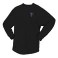 thumbnail image 2 of Women's Spirit Jersey Black Golden State Valkyries Oversized Preppy City Long Sleeve T-Shirt, 2 of 3