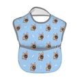 thumbnail image 2 of Susaid Brown French Bulldog Print Bibs for Babies Toddlers Adjustable Waterproof Free Soft Durable Bibs for eating with Large Pocket Food Catcher, 2 of 8