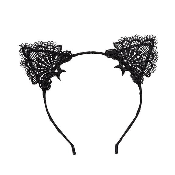 Teissuly Women Lace Lovely Ear Chain Jewelry Hair Band Holiday Headband