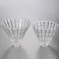 thumbnail image 2 of CIMAXIC Coffee Dripper 2pcs Stripe Glass Coffee Filters Reusable Coffee Funnels Coffee Strainers,4.53"X4.53"X3.94", 2 of 4