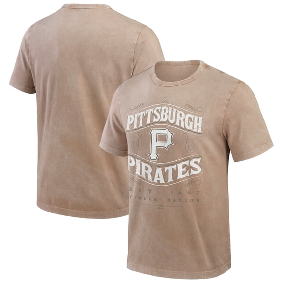 Men's Darius Rucker Collection by Fanatics Tan Pittsburgh Pirates Sun Faded T-Shirt