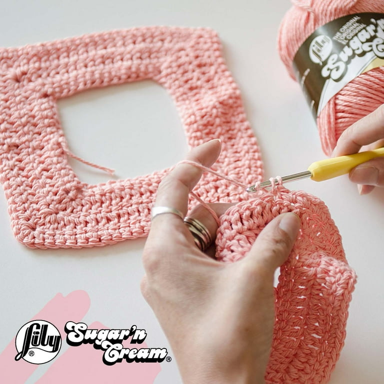 Lily Sugar'n Cream® Cone #4 Medium Cotton Yarn, Soft Ecru