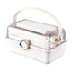thumbnail image 3 of Caja de maquillaje plegable de escritorio, caja organizadora de suministros de primeros auxilios, estuche de maquillaje portátil impermeable, caja de, 3 of 8