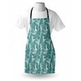thumbnail image 3 of Classic Apron Dancing Silhouette of Ballerinas Woman Body Performing Dancers Modern Art Deco, Unisex Kitchen Bib Apron with Adjustable Neck for Cooking Baking Gardening, Teal Seafoam, by Ambesonne, 3 of 3