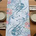 thumbnail image 5 of Table Runners 108 Inches Long Dress Scarves, Blue Jellyfish Octopus Farmhouse Coffee/Dining/Kitchen Table Runner for Living Room, Beach Nautical Ocean Coral Seahorse 13x108 Inch, 5 of 9