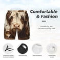 thumbnail image 3 of Fotbe Butterfly Cow Barrel Traje de Baño para Hombre – Shorts de Natación de Secado Rápido con Forro y Bolsillos-Medium, 3 of 6