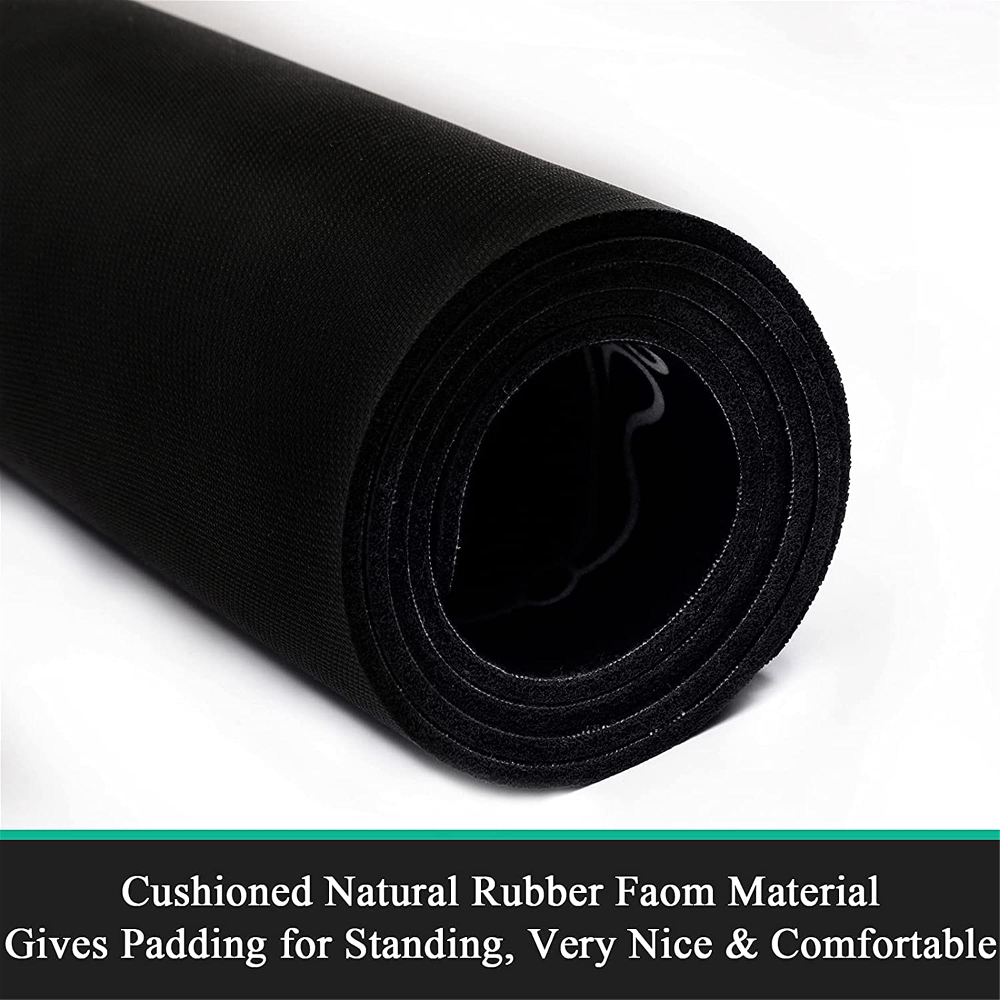 Findosom 20"x60" Farmhouse Laundry Room Rug Non Slip Rubber Laundry Runner Rug Waterproof Washable Indoor Laundry Rugs and Mats for Kitchen Floor Laundry Room Bathroom Hallway Entryway Decor Black