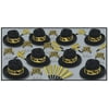 Beistle Swing Assortment for 50 People - New Years Eve Party Favors Supplies - Hats, Tiaras, Noisemaker Horns, One Size, Black/Gold