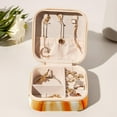 thumbnail image 6 of Maple Leaf Pumpkin Travel Portable Square Jewelry Box Earring Necklace Bracelet Holder Organizer Display Case Stand Decorative Box Storage Box, 6 of 6