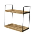 thumbnail image 2 of simhoa Bathroom Countertop Organizer 2 Tier Wood Desktop Shelf for Office Desk Home, 2 of 8