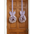 thumbnail image 4 of JEWLALO 9" Purple Easter Bunny Wreath with Burlap Ribbon, Set of 2, Spring Floral Easter Wreaths for Kitchen Cabinets, Windows, and Walls, Spring Easter Decors, 4 of 6