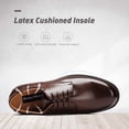 thumbnail image 3 of Zapatos Oxford de Vestir para Hombre Bruno Marc con Cordones Marrón Oscuro, 3 of 7