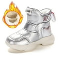 thumbnail image 5 of Quealent Kids Snow Boots for Boys Girls Toddler Winter Outdoor Boots Waterproof with Furry Lined(Toddler/Little Kids/Big Kid) Silver for Size 1.5, 5 of 8