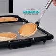 thumbnail image 6 of Presto Ceramic Electric Griddle/Warmer Plus, Black 07024, 6 of 20