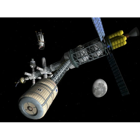 Lunar cycler centrifuge Canvas Art - Walter MyersStocktrek Images (33 x 25)