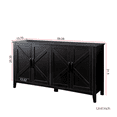 thumbnail image 4 of Tcbosik 59 inch Farmhouse Buffet Sideboard, 4-Door Storage Cabinet, Modern Accent Cabinet, Credenza for Dining Room, Living Room, Hallway, Easy Assembly, Black, 4 of 9