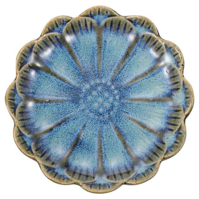 Flower Shape Snack Dish Ceramic Side Dish Plate Seasoning Sauce Dipping Bowl