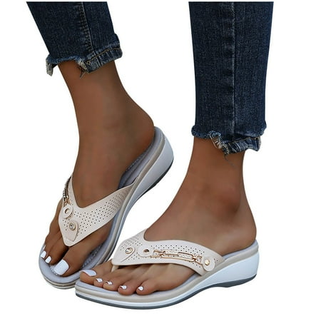 

Women s Orthotic Flip Flops Summer Casual Comfortable Thong Sandal with Arch Support Beach Thong Sandals Slipper