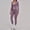 Purple, variant on PISONIC Workout Sets for Women 3 Piece Long Sleeve Zip Up Jacket, V-neck Cami Tank Top, High Waisted Leggings Gym Athletic Sets
