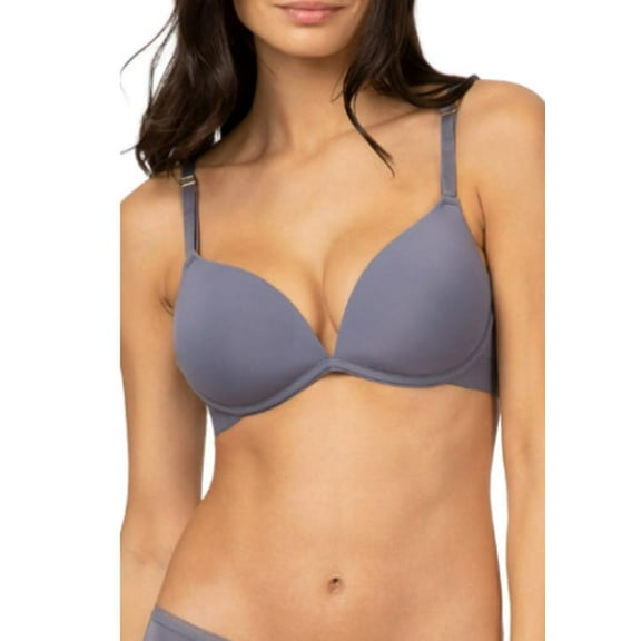 LIVELY The Deep-V No-Wire Push-Up Bra in Smoke, 38DD