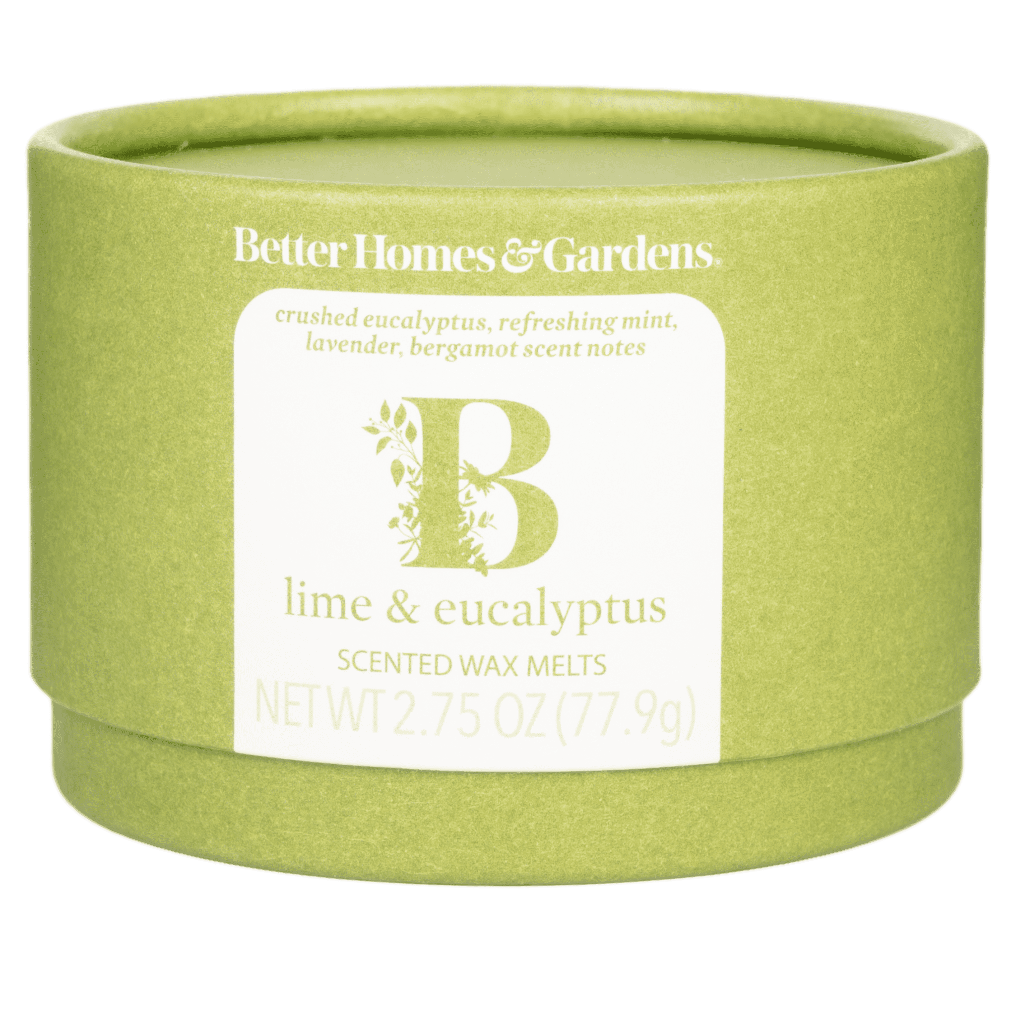Lime & Eucalyptus Essential Oil Infused Wax Melts, Better Homes & Gardens, 2.75 oz (1-Pack)