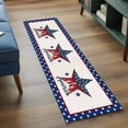 thumbnail image 3 of Independence Day 2'x6' Runner Rugs for Hallway Kitchen Bedside Non Slip, 4th of July Patriotic Star Blue Red Flag Entryway Rug Runners with Rubber Backing, Long Carpet Runner for Laundry Room, 3 of 8