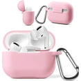 thumbnail image 1 of Blaspins AirPods Pro Case Red, Premium Soft Silicone Skin Case Cover Protective Case Keychain Support Wireless Charging [Compatible with Airpods Pro] IBAOLEA Red Pink, 1 of 6