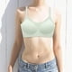 thumbnail image 1 of Sujetador sin costuras para mujer, ropa interior para mujer todos los días, cobertura completa, correa ajustable, sujetador transpirable sin aros para L verde, 1 of 8