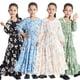 thumbnail image 2 of Vestido floral para niñas TH621 Amplia gama de tallas Tejido duradero Fácil de usar, 2 of 6