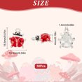 thumbnail image 2 of 1 Box 30Pcs Ladybug Charms Enamel Lady Bug Charms Bulk Lucky Ladybird Ladybugs Insect Beetles Animals Charms, 2 of 6