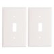 thumbnail image 1 of White PC Material Electrical Outlet Cover for Switch with Durable and Heat Resistant Design 2 Pcs, 1 of 3