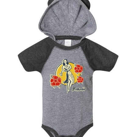 

Inktastic Retro Hula Girl Gift Baby Girl Bodysuit
