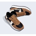 thumbnail image 6 of LUCKY STEP Stylish Retro Platform Sneakers Casual Walking Running Shoes,Brown/Black,Womens, 6 of 11