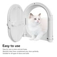 thumbnail image 3 of Porte pour Chat, Porte à Rabat pour Chat Verrouillable à 2 Voies pour Porte Intérieure Extérieure, Silencieuse et Résistante aux Intempéries, Portes pour Animaux de Compagnie pour Chats, Chatons, Chiots, pour Fenêtre et Mur, Installation Rapide, 3 of 8