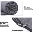 thumbnail image 3 of Fleece Sleeping Bag Liner Travel Sheet Camping Sleep Sack Ultralight Zippered Storage Bag Full Sized Zipper Backpacking Blanket for Traveling, Camping, Hiking, Outdoor Activities, 3 of 14