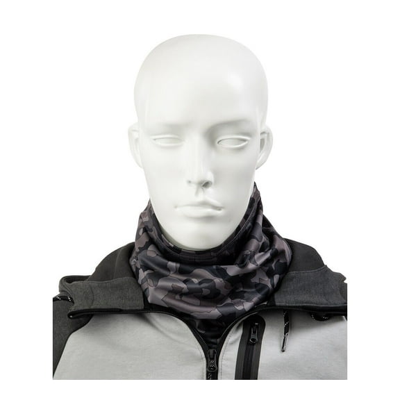 Isotoner Signature Men's Fleece Lined Gaiter in Black Camo-O/S