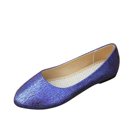 

nsendm Womens Slip on Walking Shoes Lightweight Casual Feet Women s Set Shoes Slip on Casual Shoes for Women Size 10 Blue 6.5